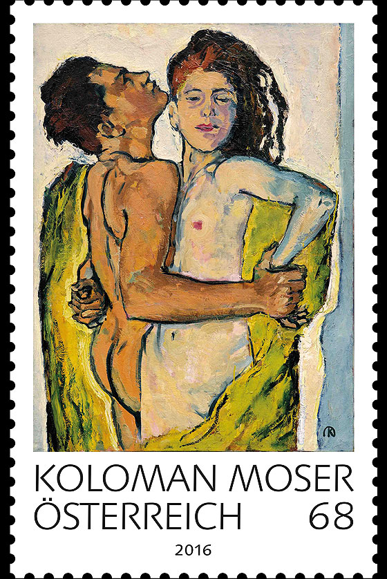 情侶(奧地利發行郵票)