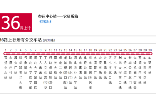保定公交36路 保定公交36路