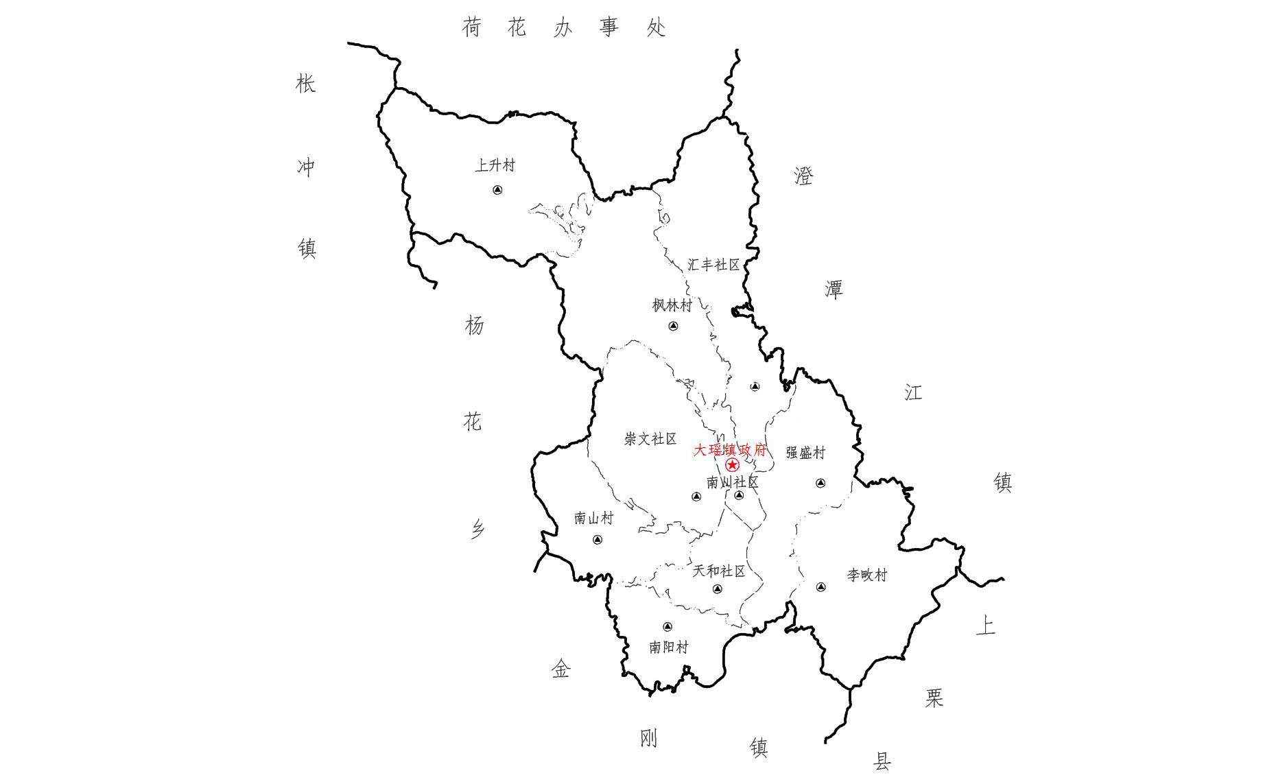 2013年大瑤鎮行政區劃