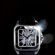 卡地亞“高級制表系列”SANTOS 100鏤空腕錶