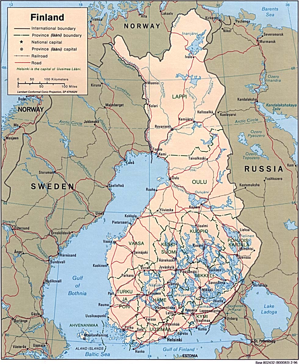芬蘭行政區劃