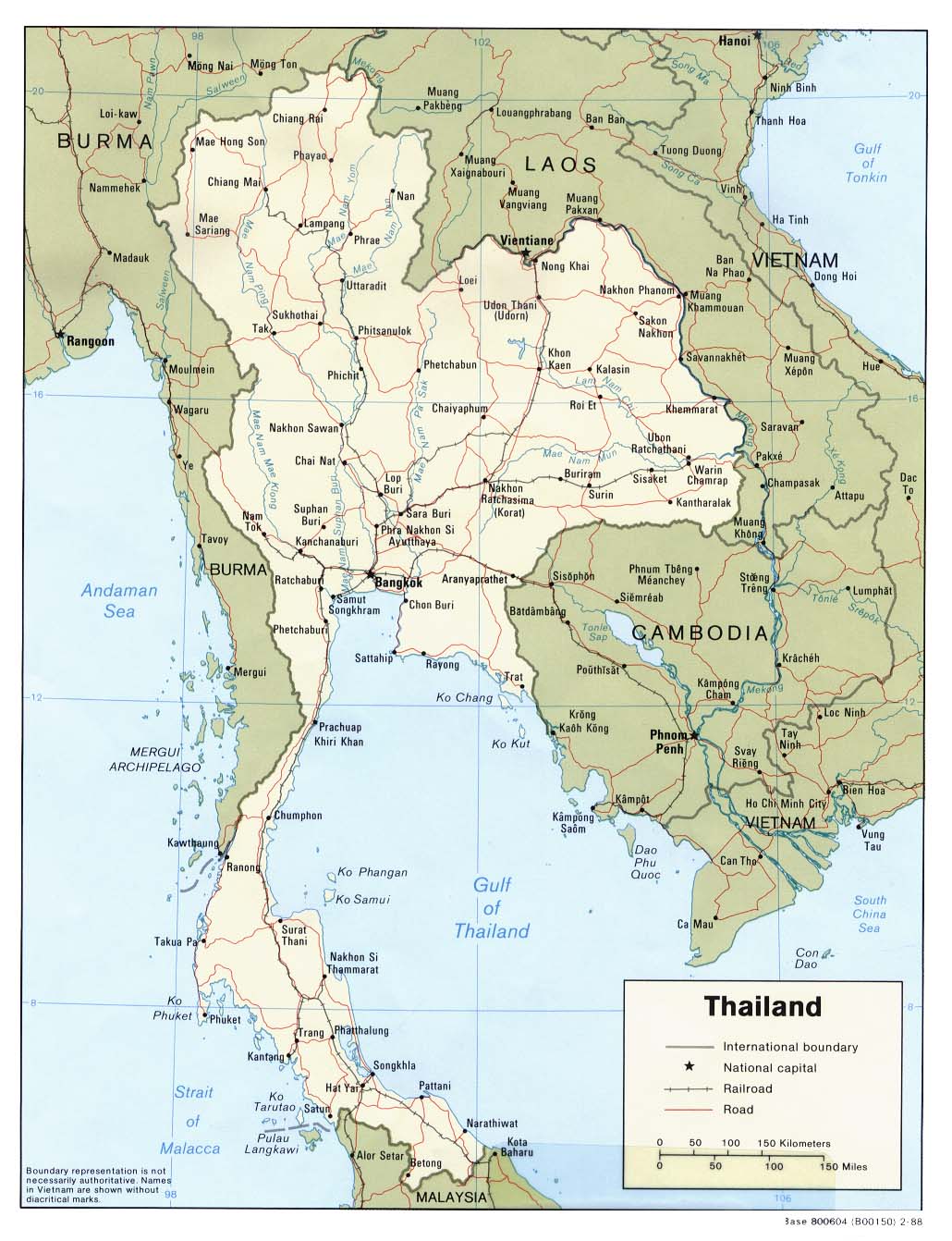 泰國地圖