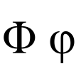 Φ(第二十一個希臘字母) Φ(第二十一個希臘字母)