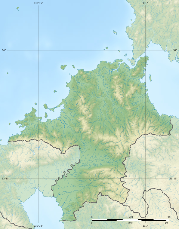 半島在福岡縣的位置（左端）