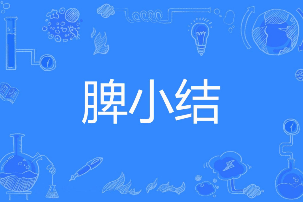 脾小結 脾小結
