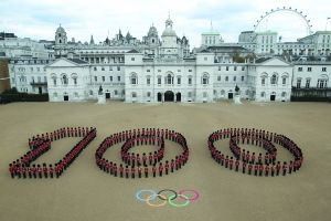 英國皇家騎兵迎接倫敦奧運會倒計時百天到來