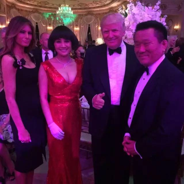 特朗普總統與姚沁夫婦