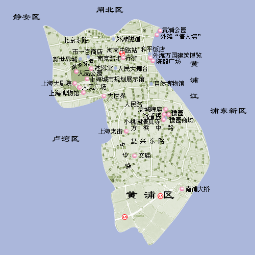 黃浦區地圖
