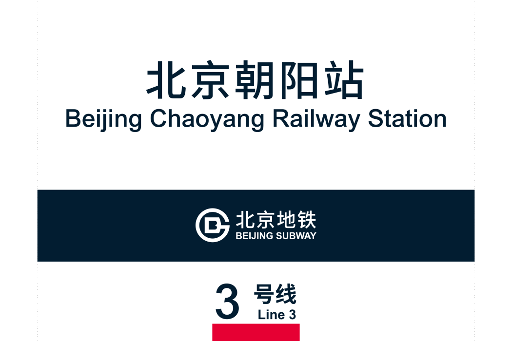 北京朝陽站(中國北京市朝陽區境內捷運車站) 北京朝陽站(中國北京市朝陽區境內捷運車站)
