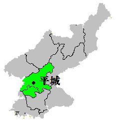 朝鮮平城的地理位置