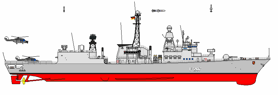 不萊梅級護衛艦線圖