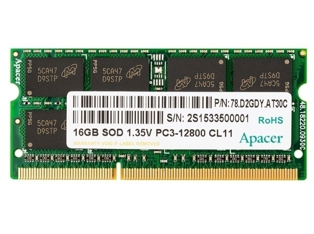宇瞻SODIMM 16GB DDR3 1333 宇瞻SODIMM 16GB DDR3 1333