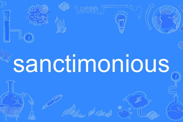 sanctimonious sanctimonious