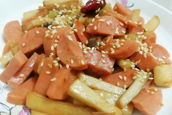 火腿杏鮑菇 火腿杏鮑菇
