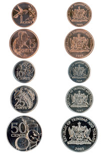 特立尼達和多巴哥流通硬幣