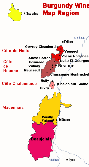 博若萊產區地圖