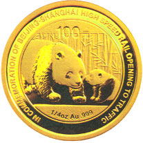 金幣背面熊貓圖案