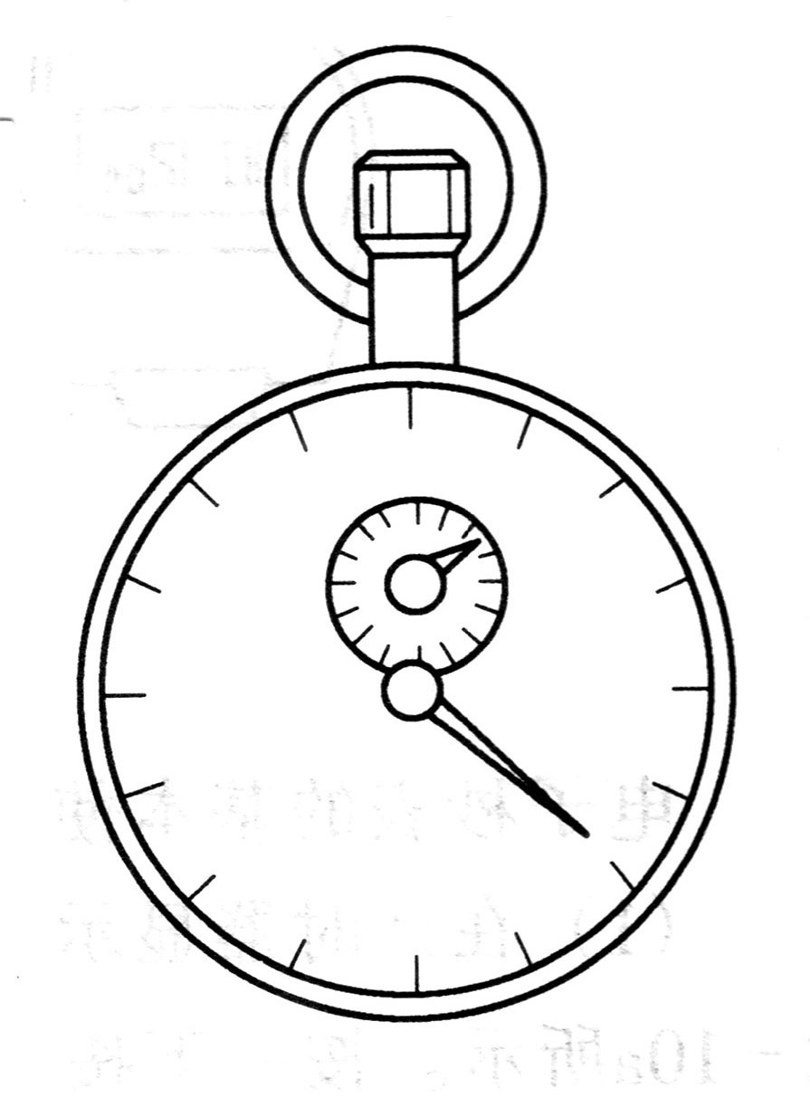 機械秒表示意圖