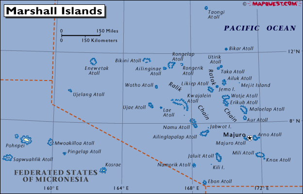 馬紹爾群島地圖