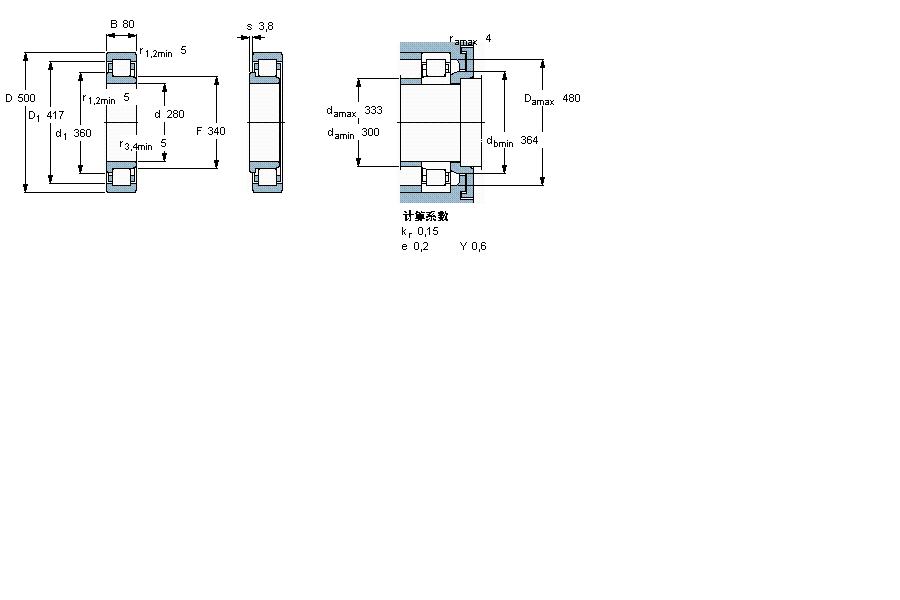 SKF NJ256MA軸承 SKF NJ256MA軸承