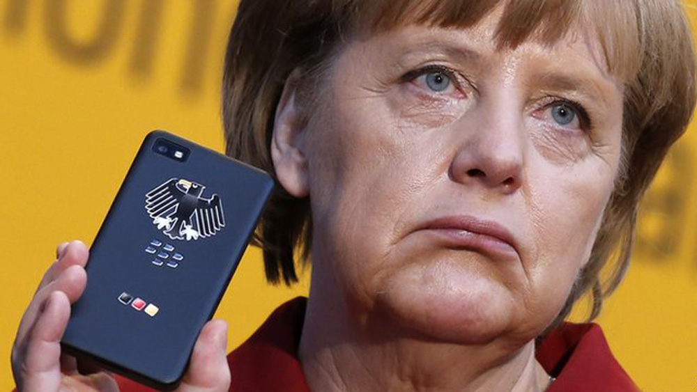 德國總理默克爾使用的黑莓手機