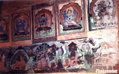 阿爾寨石窟內部壁畫