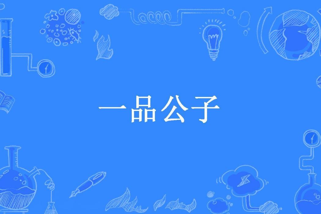 一品公子(寒江孤影所著小說) 一品公子(寒江孤影所著小說)