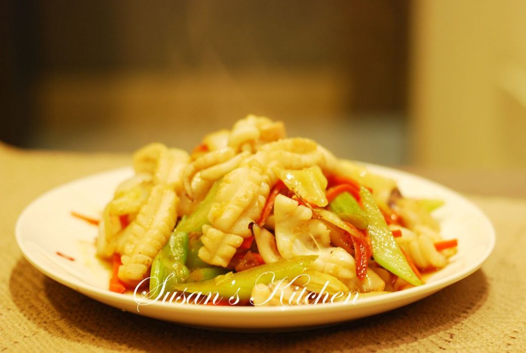 雜菜炒魷魚 雜菜炒魷魚