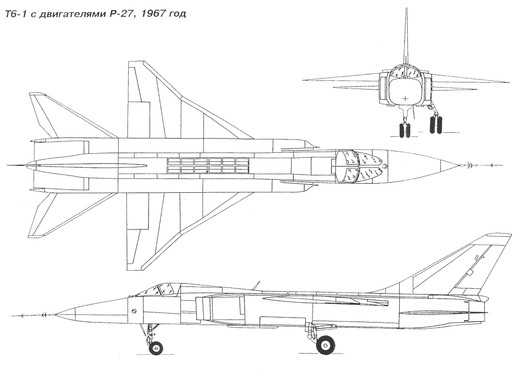 蘇-24原型T-6-1設計線圖