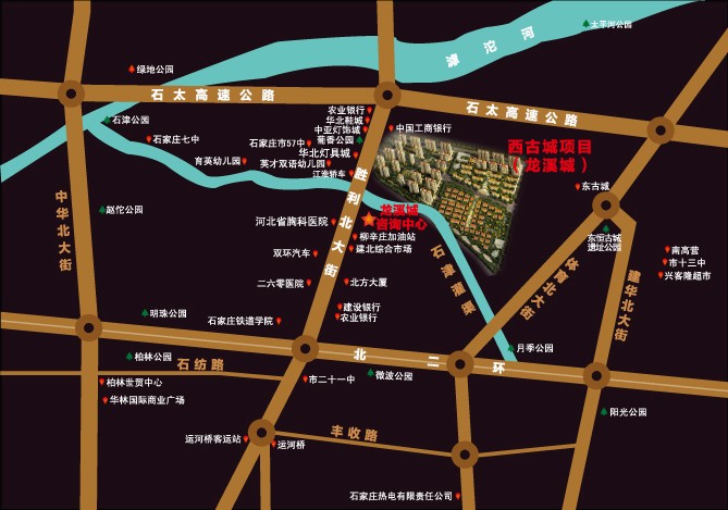 龍溪城交通圖