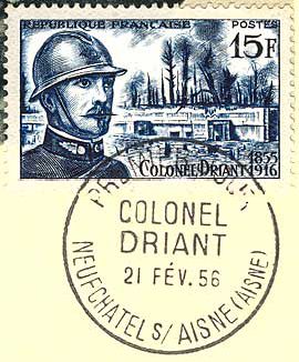 法國發行的紀念德里昂的郵票