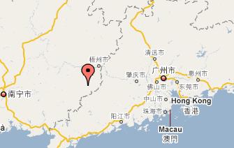 歸義鎮在廣西壯族自治區內位置