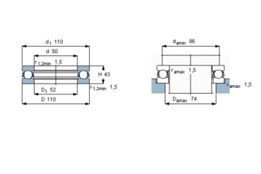 SKF 51410軸承 SKF 51410軸承