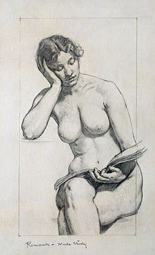 考克斯1896年作品，裸體學習