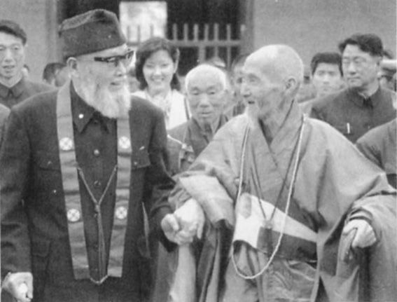 1980年釋德禪和宗道臣在少林寺