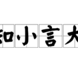 知小言大 知小言大
