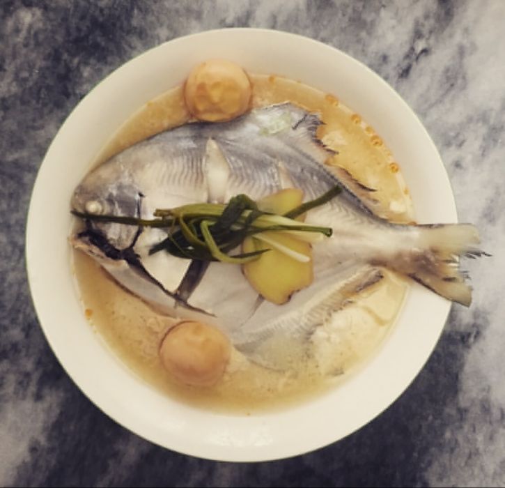 鹹蛋蒸鯧魚