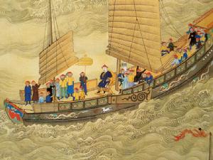 清朝康熙帝乘坐的帆船