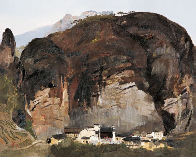 武夷山村(油畫作品) 武夷山村(油畫作品)