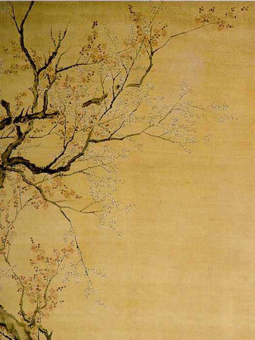 梅花圖(清代錢杜創作絹本設色畫) 梅花圖(清代錢杜創作絹本設色畫)