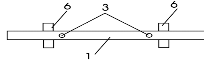 圖3 為本實用新型所述固定支架的結構示意圖(俯視）