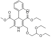 3-乙基-5-甲基-4-（2-氯苯基）-2-（2,2-二乙氧基乙基氧甲基）-6-甲基-1,4-二氫吡啶-3,5-二甲酸酯