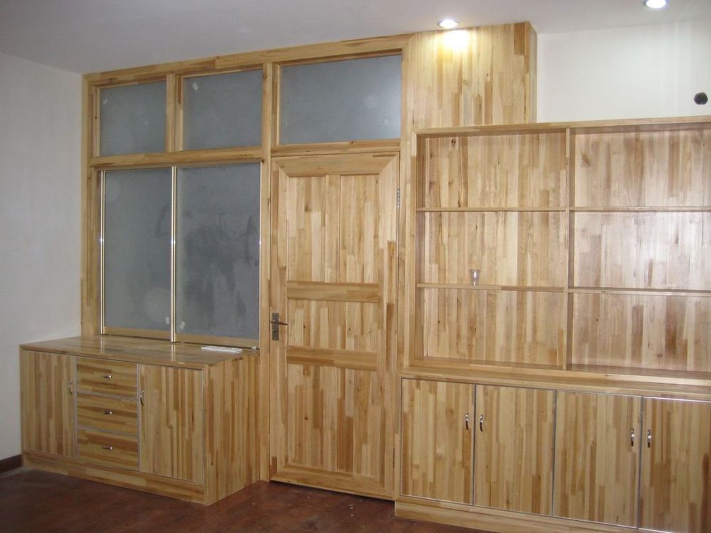 杉木指接板做的門套、窗套及衣櫃
