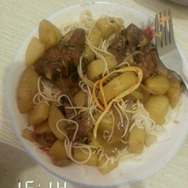 土豆排骨麵 土豆排骨麵