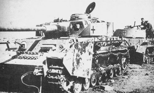 在巴拉頓湖地區被擊毀的IV號坦克