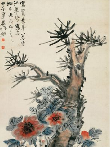 花卉圖軸 花卉圖軸