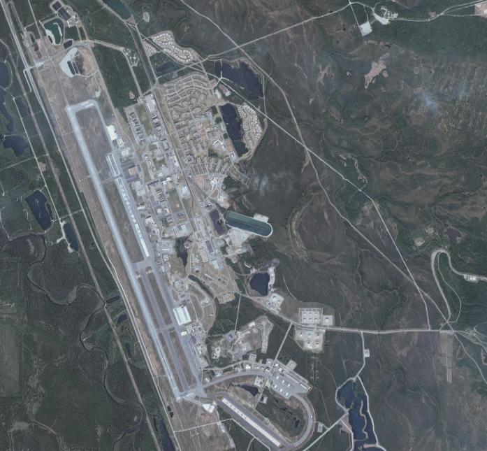 艾爾森空軍基地機場衛星圖