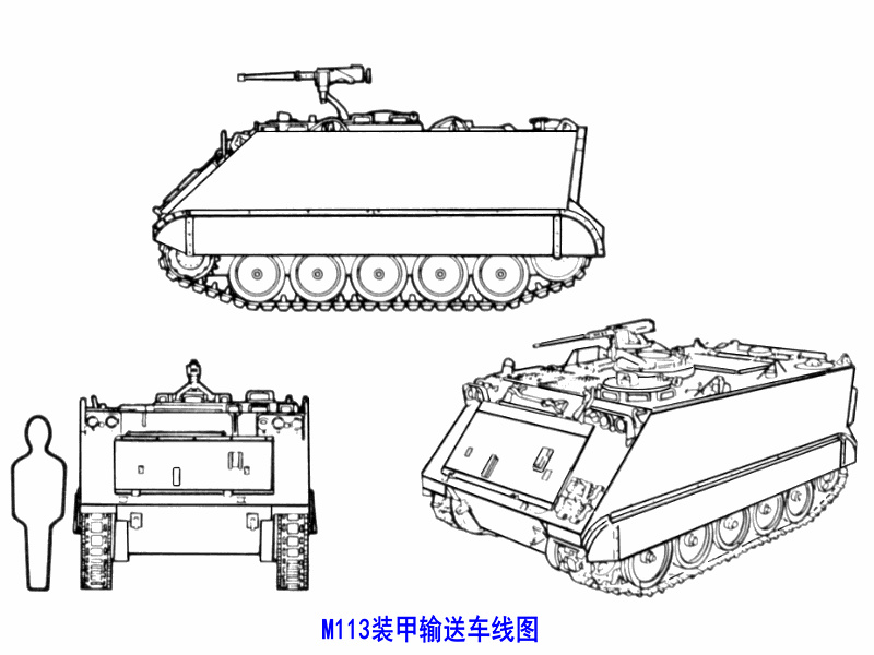 M113裝甲輸送車線圖