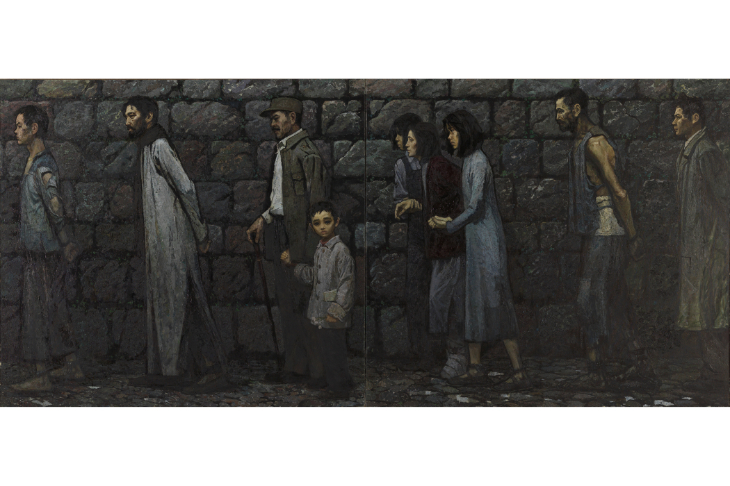 路漫漫(李天祥、趙友萍1982年創作的油畫) 路漫漫(李天祥、趙友萍1982年創作的油畫)