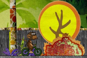 猴子騎腳踏車小遊戲截圖